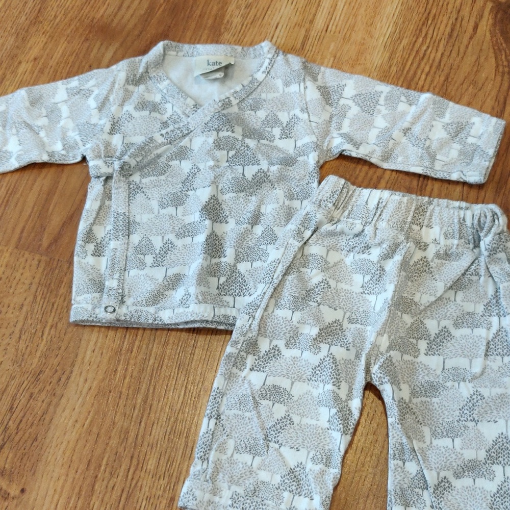 0-3 months Kate Quinn Organic Top and Pants Set